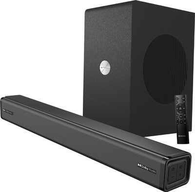 ZEBRONICS JUKE BAR 8700 PRO,Dolby Audio, HDMI (ARC),AUX ,Wireless Subwoofer, LED 200 W Bluetooth Soundbar(Black, 2.1 Channel)