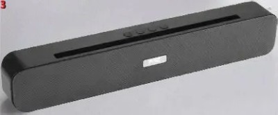 Shamsa A1257 Big soundbar portable Dynamic Thunder Sound 2400mAh Battery 16 w 0.5 W 10 W Bluetooth Soundbar(Black, 5.1 Channel)