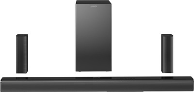 PHILIPS TAB4529/94 With Subwoofer for Rich Bass, 3 EQ modes, Bluetooth/HDMI/USB/Optical 160 W Bluetooth Soundbar(Black, 5.1 Channel)