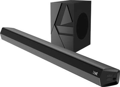 BoAt Aavante Bar Thump With 200W RMS, 2.1 CH With Wired Subwoofer 200 W Bluetooth Soundbar (Carbon Black, 2.1 Channel) For Rs. 6999 @ 70 %