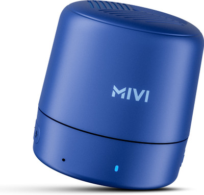 Mivi Play 12HRS Playback, Bass Boosted,TWS Feature, IPX4 5 W Portable Bluetooth Speaker(Blue, Mono Channel)