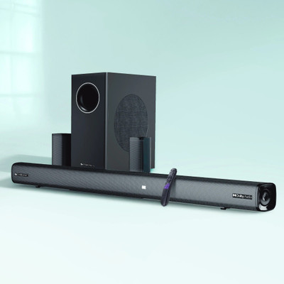 ZEBRONICS Juke Bar 9451 (SBSPK C8) Dolby Audio Wireless Subwoofer & Dual Satellite 600 W Bluetooth Soundbar(Black, 5.1 Channel)