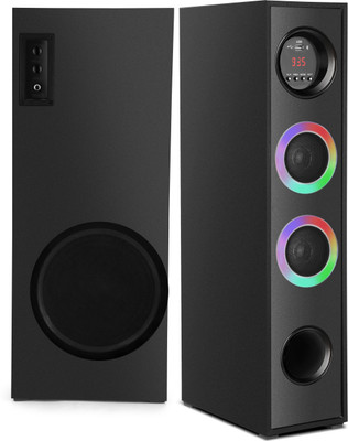 querial S-D/A 100 W Bluetooth Tower Speaker(Black, 2.0 Channel)