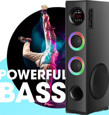 ultiads OIU09Wireless Bluetooth Speaker With USB /FM 100 W Bluetooth Tower Speaker(Black, 3 Channel)