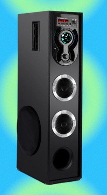 querial S-W 80 W Bluetooth Tower Speaker(Black, 3 Channel)
