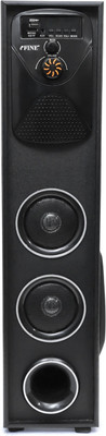 FINE Shooter Tower Multimedia Speaker with Bluetooth, USB, FM AUX 80 W Speaker 80 W Bluetooth Tower Speaker(Black, Stereo Channel)