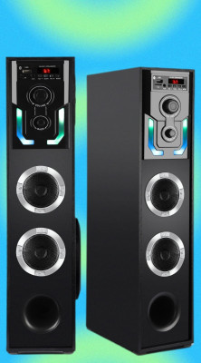 querial P2S/K 80 W Bluetooth Tower Speaker(Black, 3 Channel)