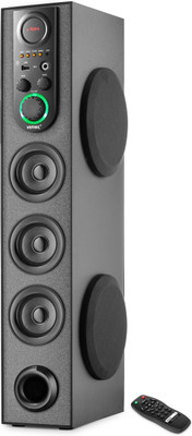 Vemax Valor 5.0 Wireless Bluetooth Double Woofer 100W Tower Speaker Karaoke MIC USB FM 100 W Bluetooth Tower Speaker(Black, 5.1 Channel)