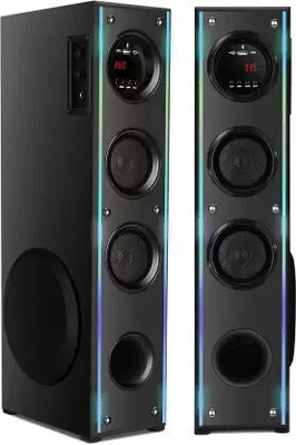 querial ED 80 W Bluetooth Tower Speaker(Black, 3 Channel)
