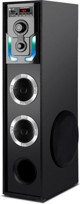 querial F Premium bass Multimedia Bluetooth Speaker 100 W Bluetooth Tower Speaker(Black, 3 Channel)