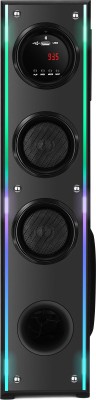 RZG Led Bluetooth Music System Home theater 120 W Bluetooth Tower Speaker(Black, 2.0 Channel)