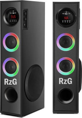 RZG Dj Sound Music System Home theater 120 W Bluetooth Tower Speaker(Black, 3 Channel)