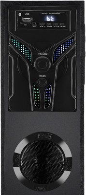 querial ASD Premium bass Multimedia Bluetooth Speaker 80 W Bluetooth Tower Speaker(Black, 3 Channel)