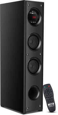 Quaranel 23-F Wireless Bluetooth Speaker With USB /FM 100 W Bluetooth Tower Speaker(Black, 3 Channel)