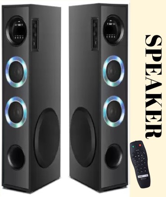 Quaranel DS-2E/S 100 W Bluetooth Tower Speaker(Black, 3 Channel)