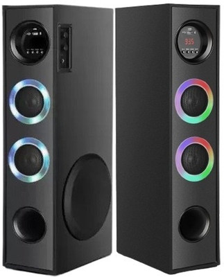 QuillQuarry Speaker bass & stereo audio 100 W Bluetooth Tower Speaker(Black, 4.1 Channel)