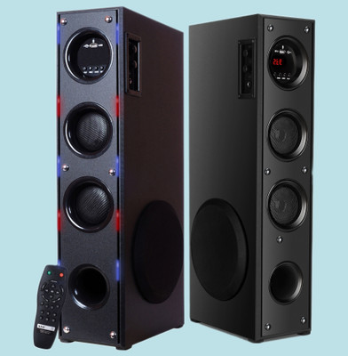 Quaranel 7HV-Tower Multimedia Speaker System Remote Control 110 W Bluetooth Tower Speaker(Black, 3 Channel)