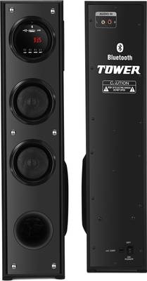 Polaroid bluetooth tower speaker with shop led lights