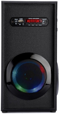 Quaranel Tower Speaker with Sub Woofer, Wooden Cabinet for Excellent Sound 50 W Bluetooth Tower Speaker(Black, 3 Channel)
