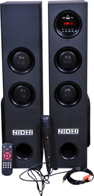 Nidhi UTRA PRO DoubleTower 160 W Bluetooth Tower Speaker(Black, 2.1 Channel)