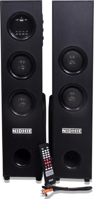 NIDHIE UTRA PRO MAX with MIC Free 160 W Bluetooth Tower Speaker(Black, 4.2 Channel)