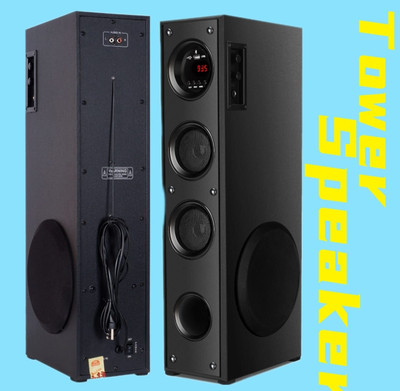 ultiads 098-LKJHireless Bluetooth Speaker With USB /FM 100 W Bluetooth Tower Speaker(Black, 3 Channel)