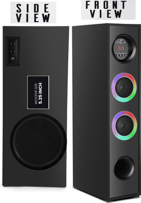 Quaranel Bluetooth Tower Speaker System USB 100 W Bluetooth Tower Speaker(Black, 3 Channel)