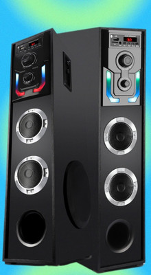 querial PFD 80 W Bluetooth Tower Speaker(Black, 3 Channel)