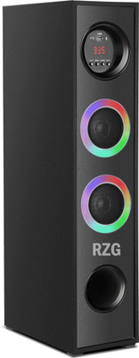 RZG R_20B Dj Tower Speaker Music System 100 W Bluetooth Home Theatre(Black, 2.0 Channel)