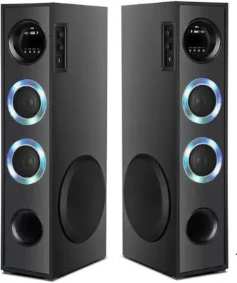 Quaranel JA-2A/S 100 W Bluetooth Tower Speaker(Black, 3 Channel)