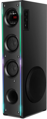 RZG Led multimedia Bluetooth Music System Home theater 120 W Bluetooth Tower Speaker(Black, 2.0 Channel)