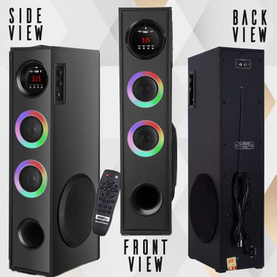 QuillQuarry T34-67 Powerpact bass & stereo audio 100 W Bluetooth Tower Speaker(Black, 4.1 Channel)
