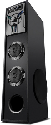 Yoment Dynamic Sound Extra Bass , Bluetooth, USB, SD Card and FM Radio 120 W Bluetooth Tower Speaker(White, 4.1 Channel)