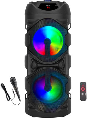 LIMBRO bluetooth speaker with mic 1000 W Bluetooth Tower Speaker(Black, 2.0 Channel)