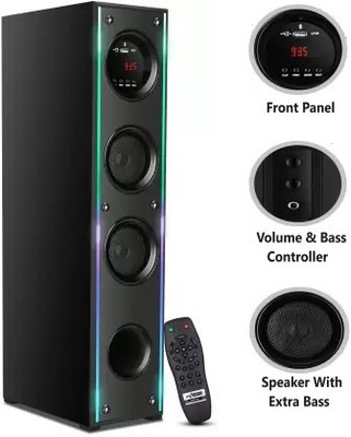 querial KL-0 80 W Bluetooth Home Theatre(Black, 4.1 Channel)