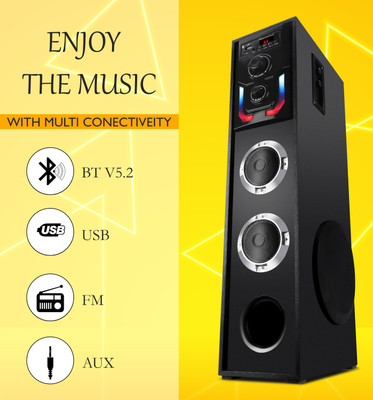 ultiads TT8Wireless Bluetooth Speaker With USB /FM 100 W Bluetooth Tower Speaker(Black, 3 Channel)