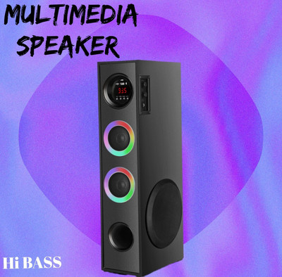 querial FVD-3 80 W Bluetooth Tower Speaker(Black, 3 Channel)