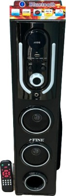 FINE Stra 1 Tower Speaker | AUX FM USB | REMOTE | RGB LIGHT | Home Theater 48 W Bluetooth Tower Speaker(Black, Stereo Channel)