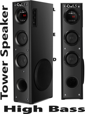D1Y3 LED 65 A tower speaker multimedia tower speaker 120 W Bluetooth Tower Speaker(Black, 3.1 Channel)