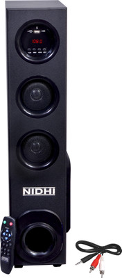 Nidhi ND C2 Single Tower 50 W Bluetooth Tower Speaker(Black, 2.1 Channel)
