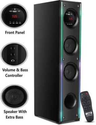 ultiads GFD Wireless Bluetooth Speaker With USB /FM 100 W Bluetooth Tower Speaker(Black, 3 Channel)
