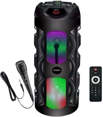LIMBRO yt1 speaker with mic 1000 W Bluetooth Tower Speaker(Black, Mono Channel)