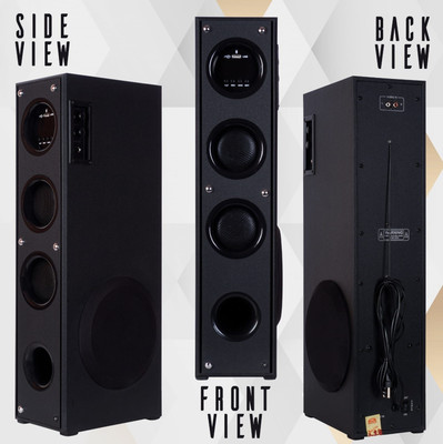 QuillQuarry BD-4R 100 W Bluetooth Tower Speaker(Black, 2.0 Channel)