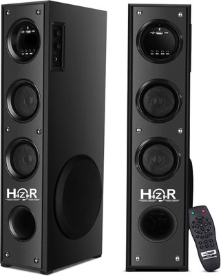 HZR Multimedia Dj Box Music System Home theatre 120 W Bluetooth Tower Speaker(Black, Stereo Channel)