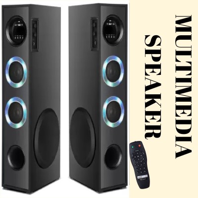 QuillQuarry Bluetooth Tower Speaker System US, LED Display 100 W Bluetooth Tower Speaker(Black, 5.1 Channel)