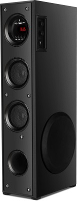 RZG Casual Wireless Bluetooth Tower Speaker with Karaoke Mic, USB, AUX, FM 120 W Bluetooth Tower Speaker(Black, 2.1 Channel)