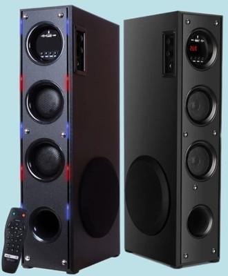 Xhimdun Beats 3.0 Bluetooth Supporting Tower Speaker | USB, AUX, LCD Display 120 W Bluetooth Tower Speaker(Black, Stereo Channel)