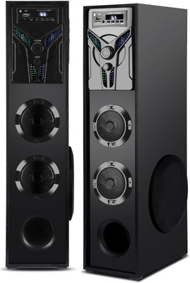 querial BHG Wireless Music Dj System Home theater 80 W Bluetooth Tower Speaker(Black, 3 Channel)