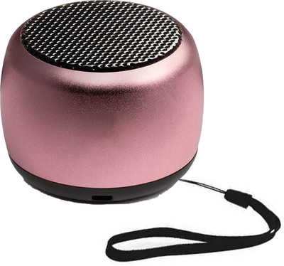 RECTITUDE Coin Speaker Mini Boost Coin Smart Wireless Portable Bluetooth Speaker 3 W Bluetooth Tower Speaker(Pink, 5.0 Channel)