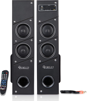 Bencley NEW HDT-03 WITH MAX BASS Double Tower 125 W Bluetooth Tower Speaker(Black, 4.2 Channel)